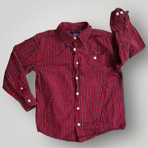 Basic Edition Button-Down Plaid Shirt